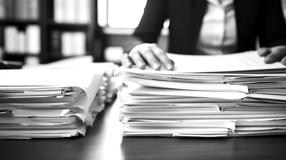 Stacked Office Papers