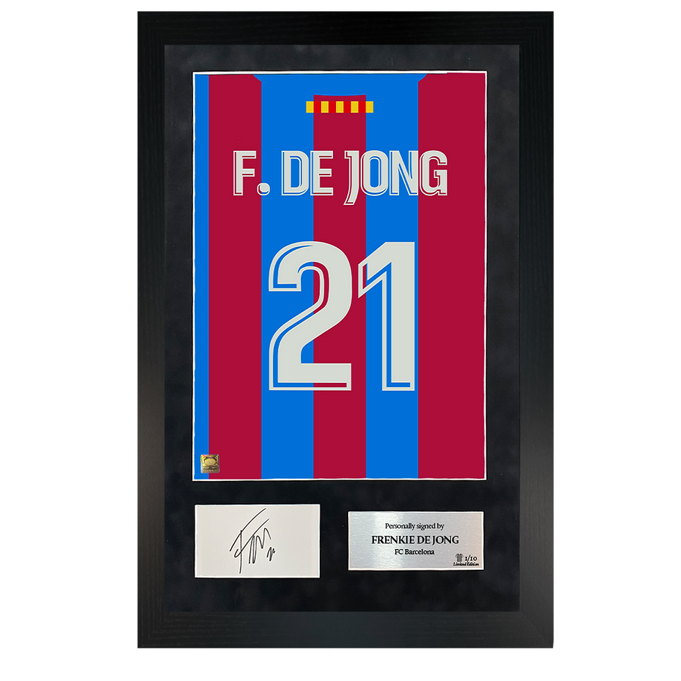 Thumbnail: Frenkie de Jong | Signed 21/22 Shirt Back Poster Frame