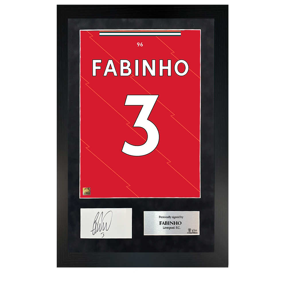 Thumbnail: Fabinho | Signed 20/21 Shirt Back Poster Frame