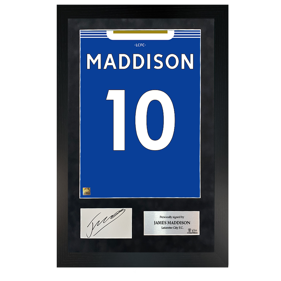 Thumbnail: James Maddison | Signed 21/22 Shirt Back Poster Frame