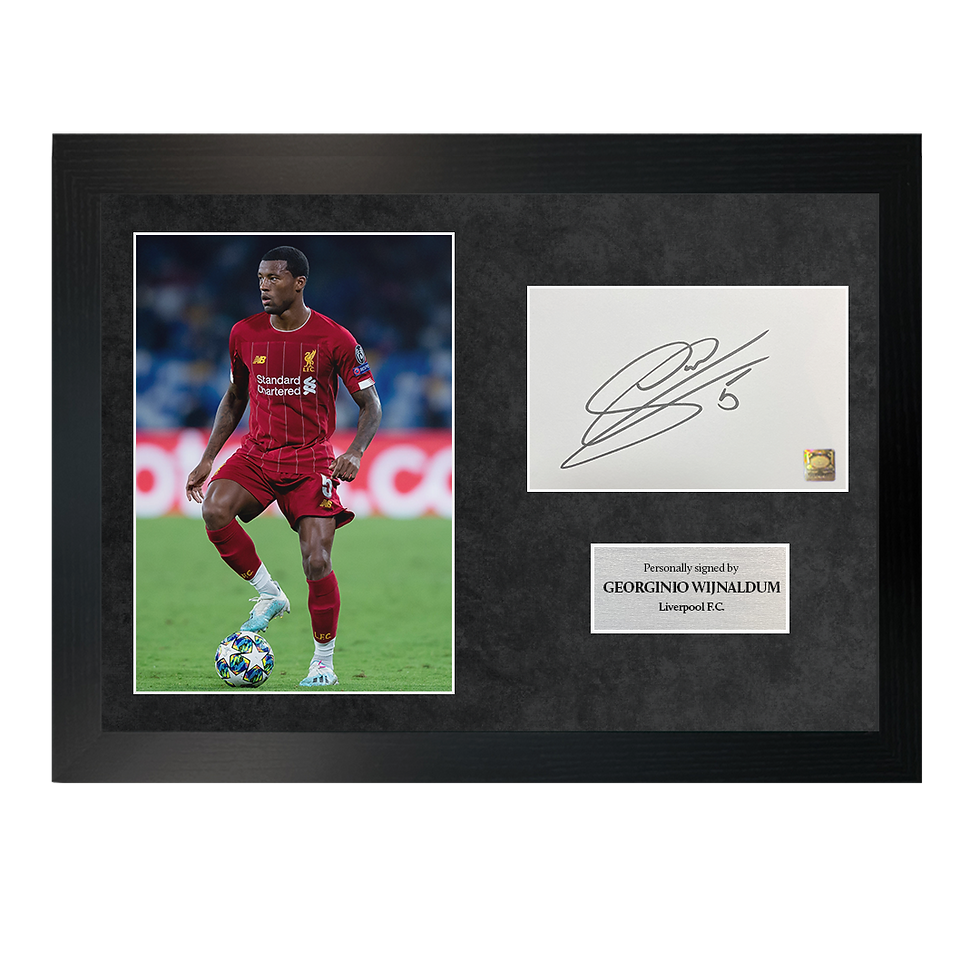 Georginio Wijnaldum | Signed A4 Photo Frame