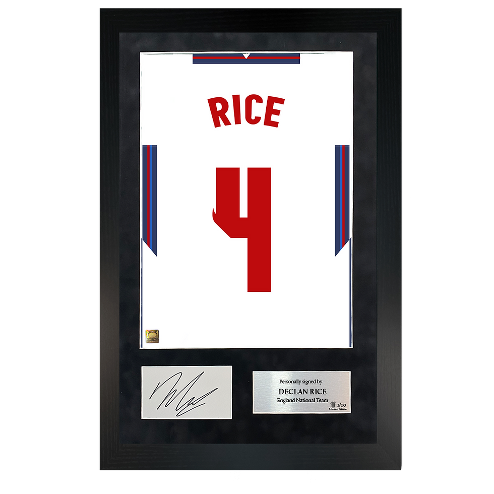 Thumbnail: Declan Rice | Signed 20/22 Shirt Back Poster Frame