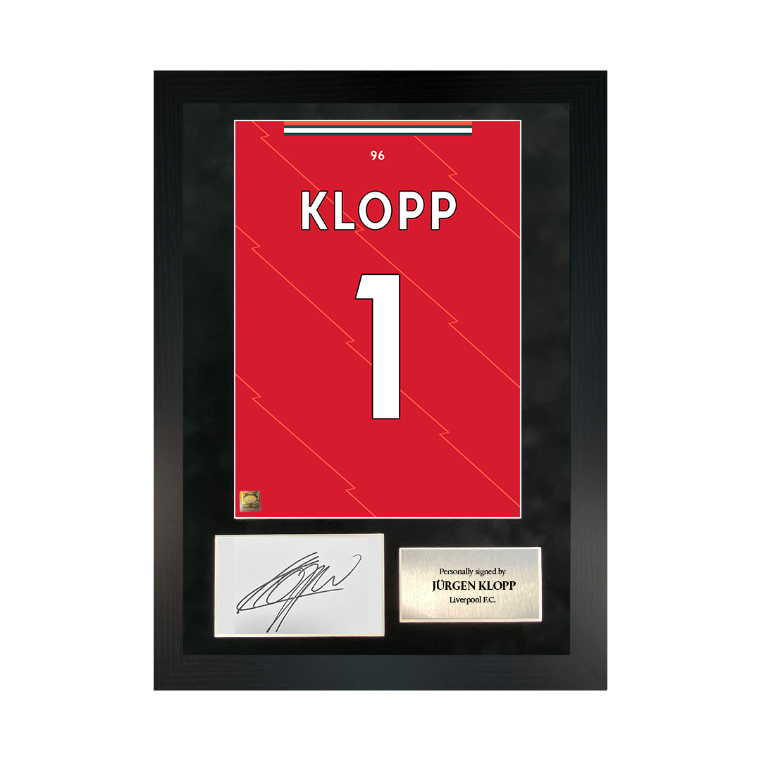 Jürgen Klopp | Signed 21/22 Shirt Back Poster Frame