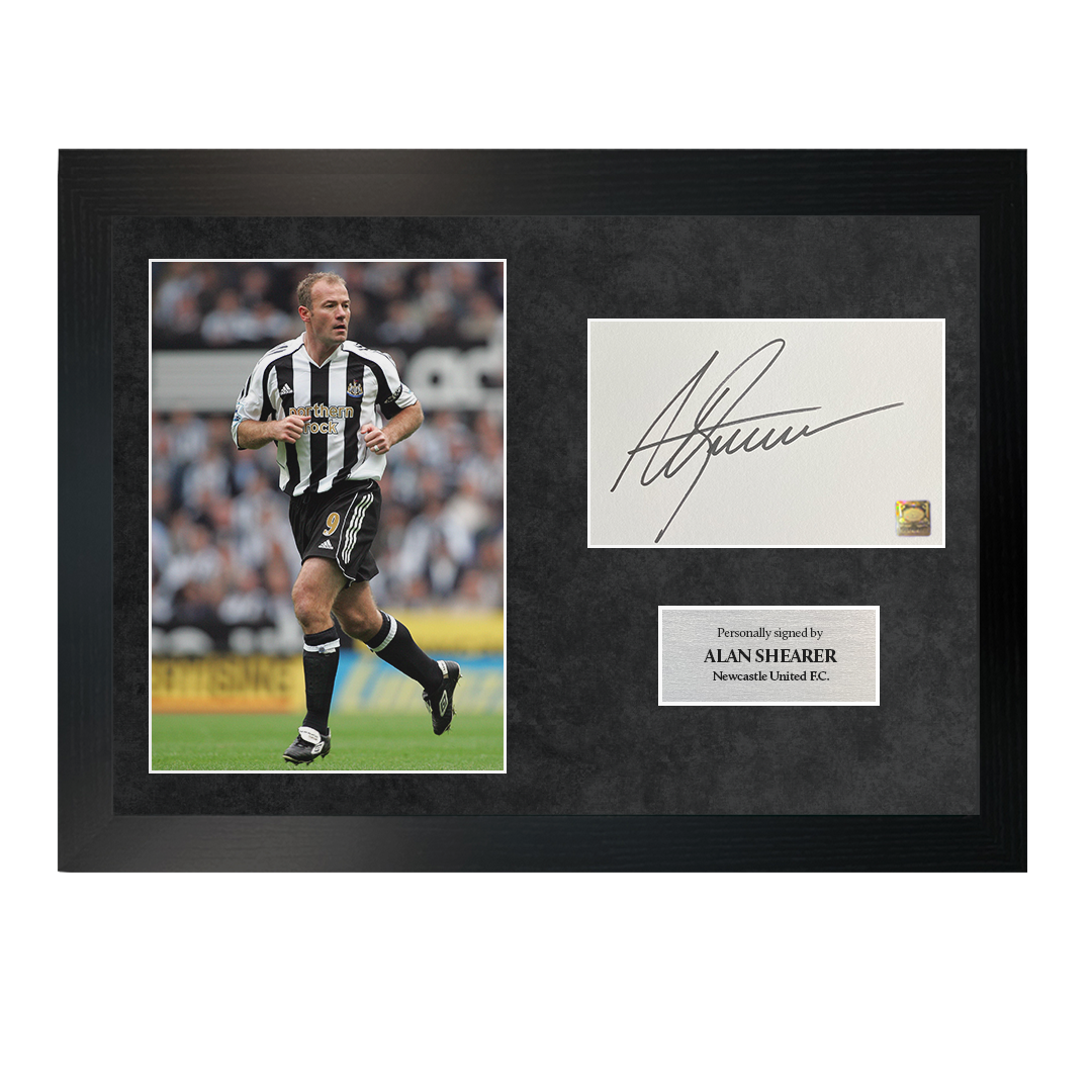 Alan Shearer | Signed A4 Photo Frame