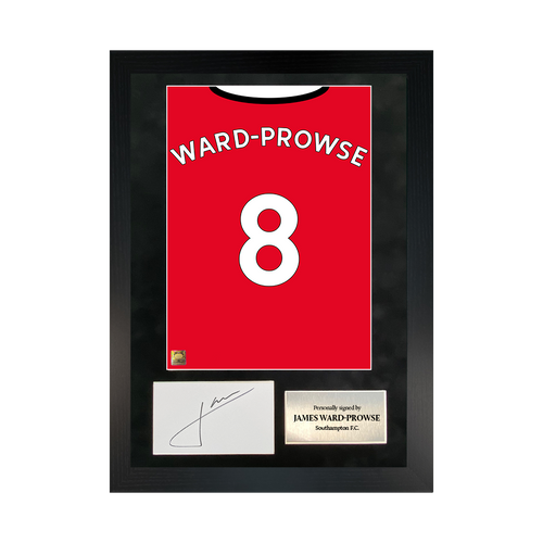 James Ward-Prowse Signed 20/21 Shirt Back Poster Frame Mr