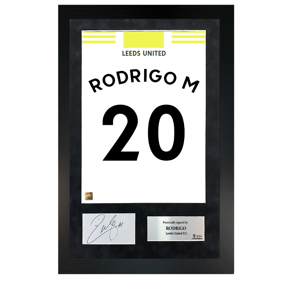 Thumbnail: Rodrigo Moreno | Signed 21/22 Shirt Back Poster Frame