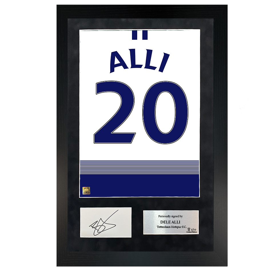 Thumbnail: Dele Alli | Signed 18/19 Shirt Back Poster Frame