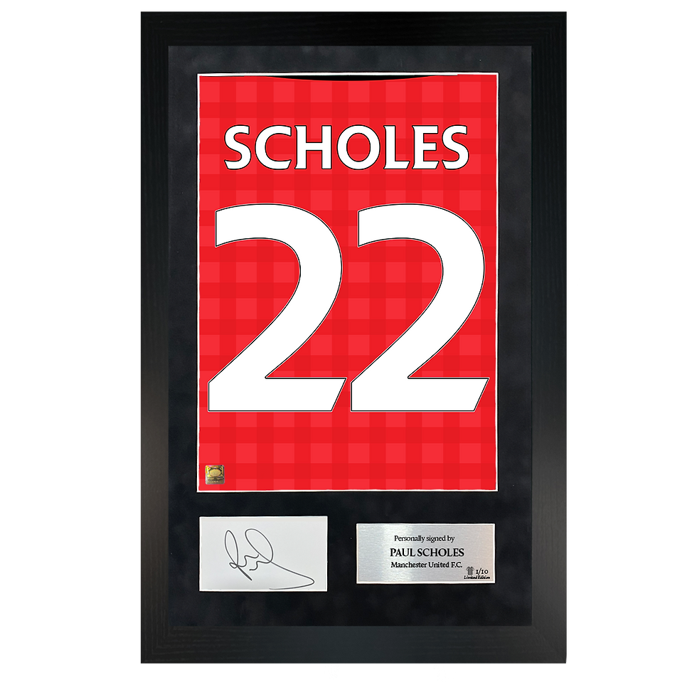 Thumbnail: Paul Scholes | Signed 12/13 Shirt Back Poster Frame