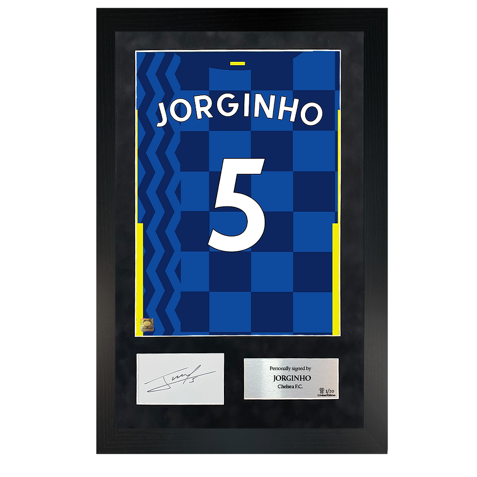 Thumbnail: Jorginho | Signed 21/22 Shirt Back Poster Frame