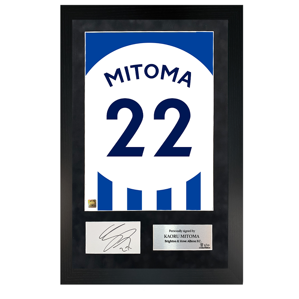 Thumbnail: Kaoru Mitoma | Signed 23/24 Shirt Back Poster Frame