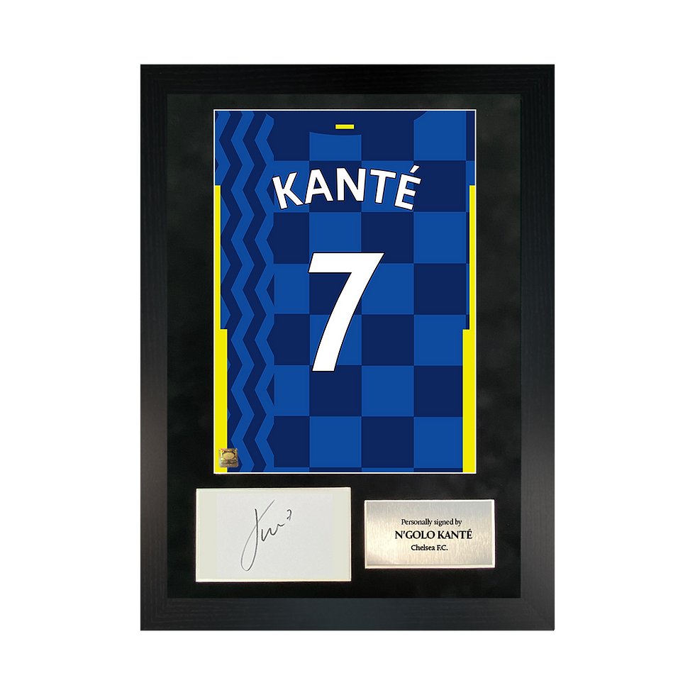 N'Golo Kanté | Signed 21/22 Shirt Back Poster Frame