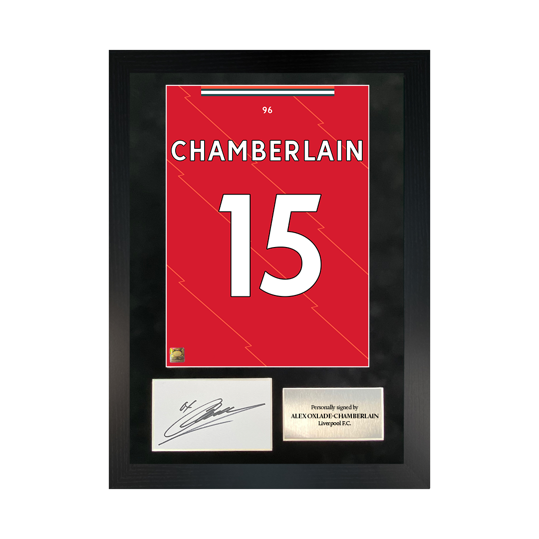 Alex Oxlade-Chamberlain | Signed 21/22 Shirt Back Poster Frame