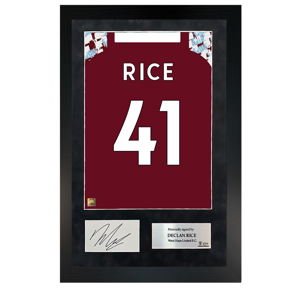 Thumbnail: Declan Rice | Signed 22/23 Shirt Back Poster Frame