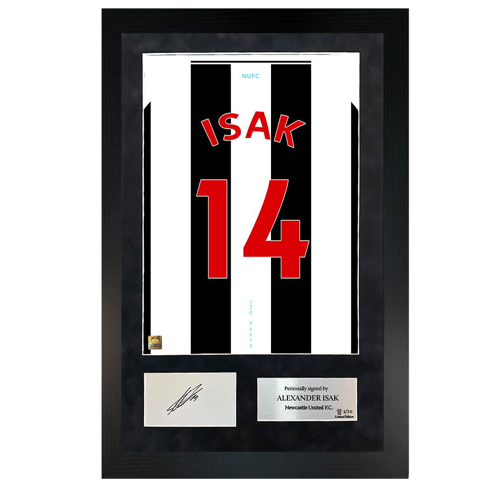 Thumbnail: Alexander Isak | Signed 22/23 Shirt Back Poster Frame