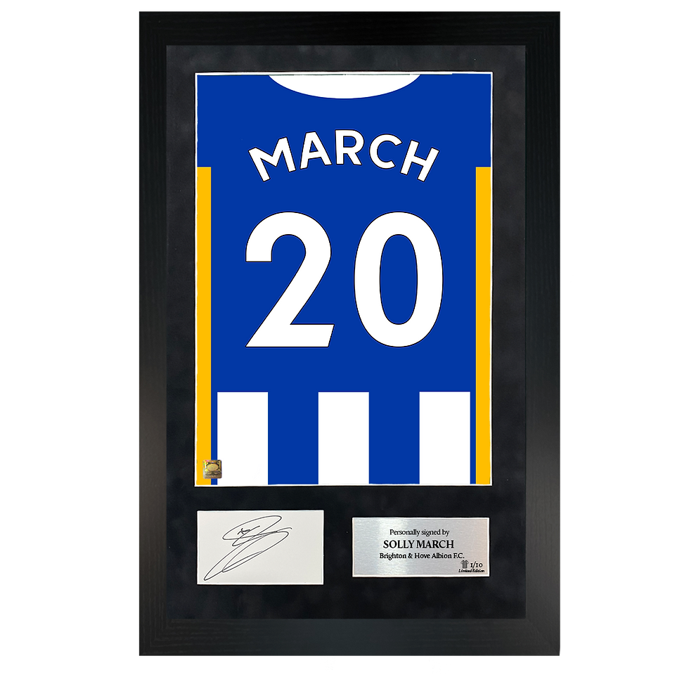 Thumbnail: Solly March | Signed 21/22 Shirt Back Poster Frame