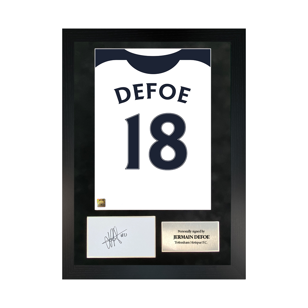 Jermain Defoe | Signed Shirt Back Poster Frame