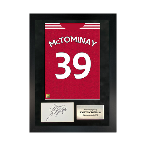 Scott McTominay | Signed 20/21 Shirt Back Poster Frame | Mr
