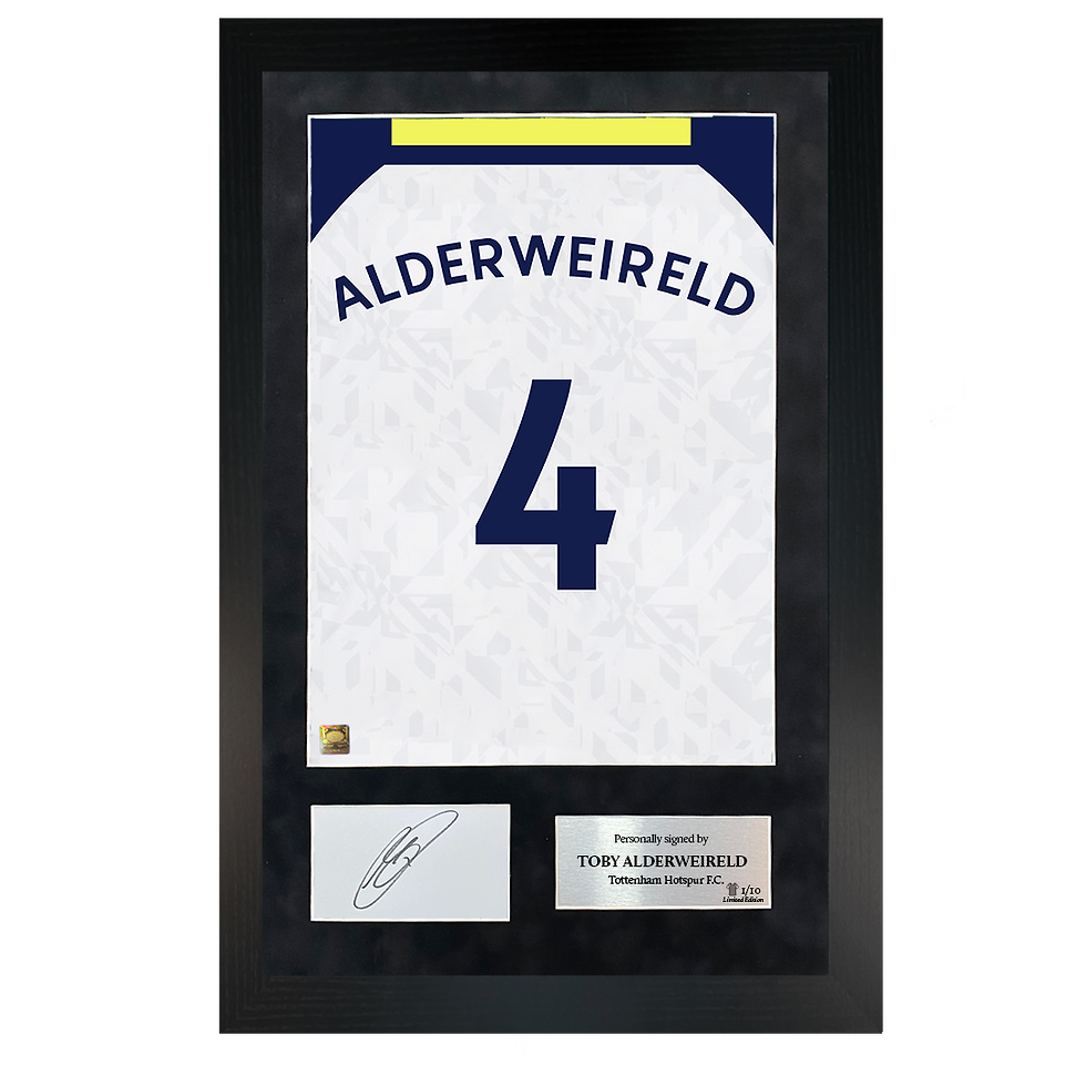 Thumbnail: Toby Alderweireld | Signed 20/21 Shirt Back Poster Frame
