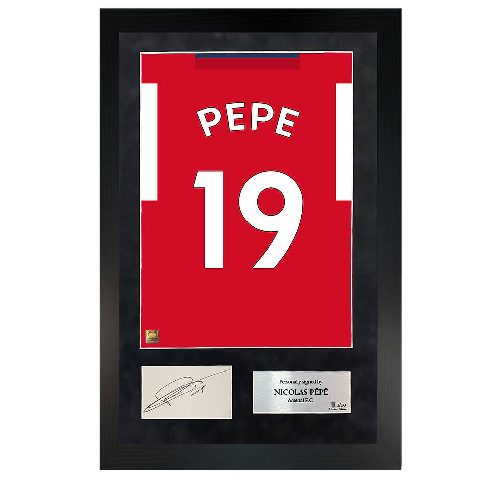 Thumbnail: Nicolas Pépé | Signed 21/22 Shirt Back Poster Frame