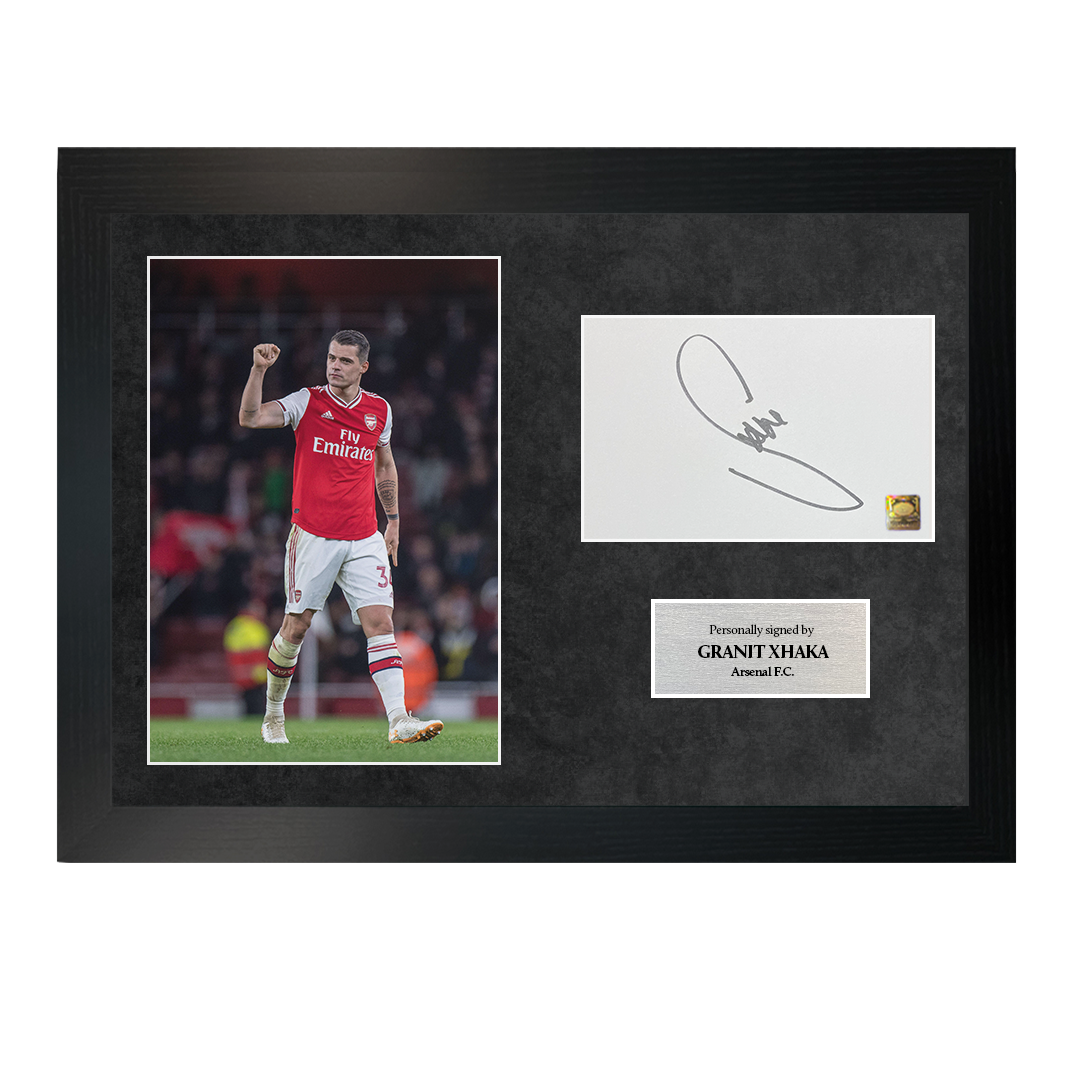 Granit Xhaka | Signed A4 Photo Frame
