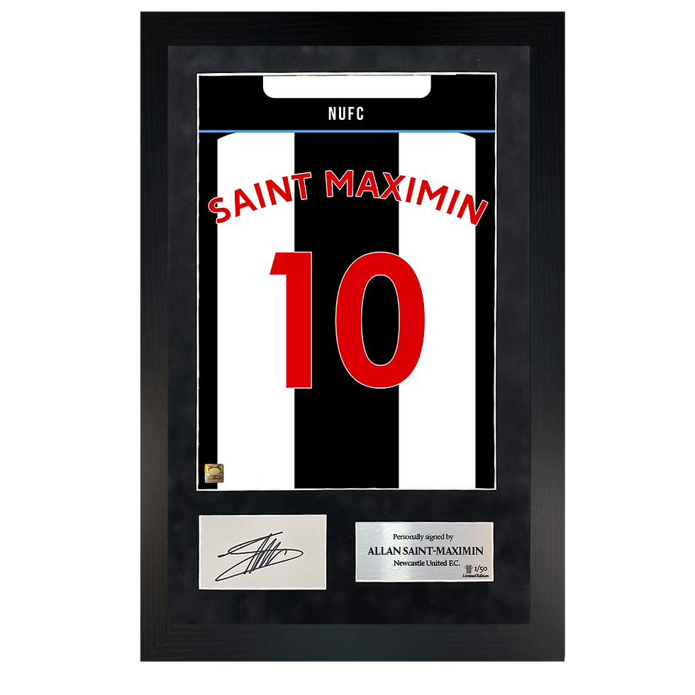 Thumbnail: Allan Saint-Maximin | Signed 21/22 Shirt Back Poster Frame