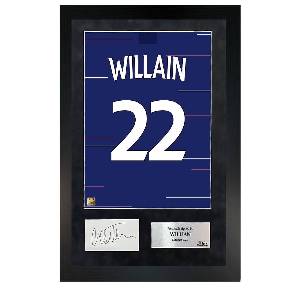 Thumbnail: Willian | Signed 18/19 Shirt Back Poster Frame