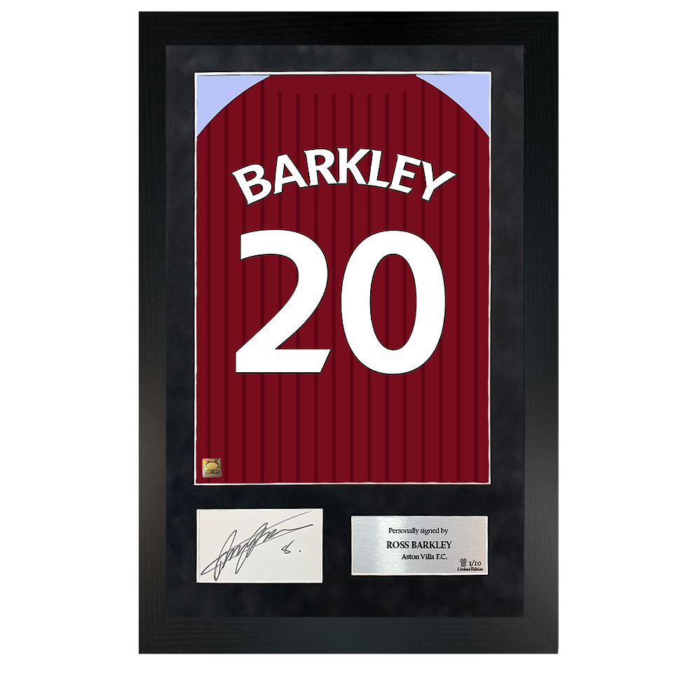 Thumbnail: Ross Barkley | Signed 20/21 Shirt Back Poster Frame