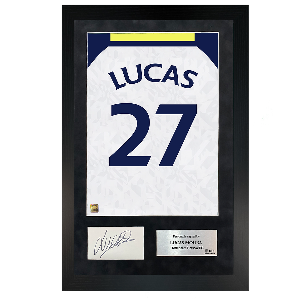 Thumbnail: Lucas Moura | Signed 20/21 Shirt Back Poster Frame