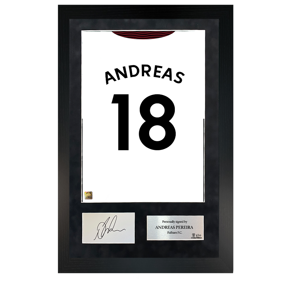 Thumbnail: Andreas Pereira | Signed 22/23 Shirt Back Poster Frame