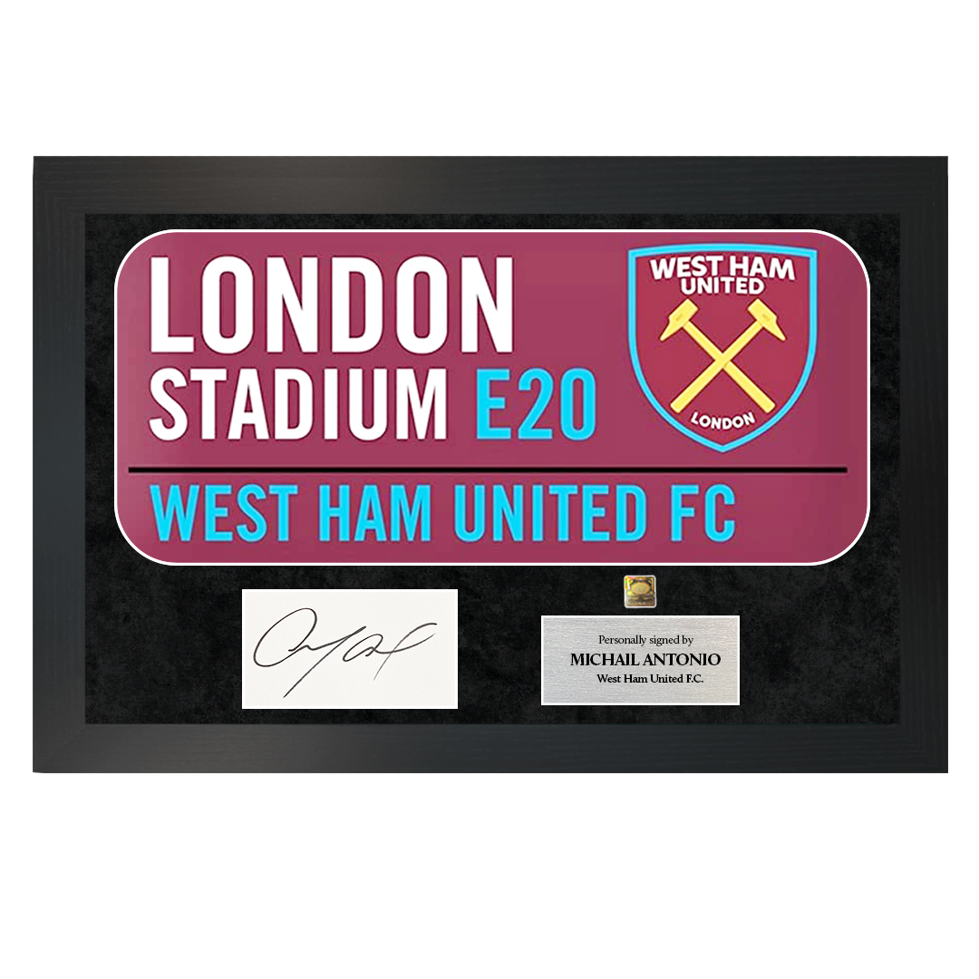Michail Antonio | Signed Street Sign