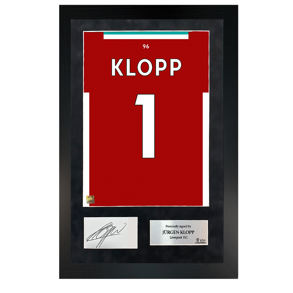 Thumbnail: Jürgen Klopp | Signed 20/21 Shirt Back Poster Frame