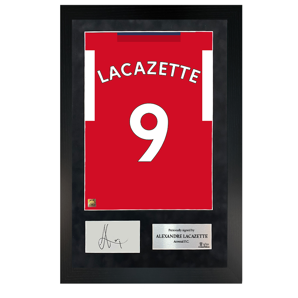 Thumbnail: Alexandre Lacazette | Signed 21/22 Shirt Back Poster Frame