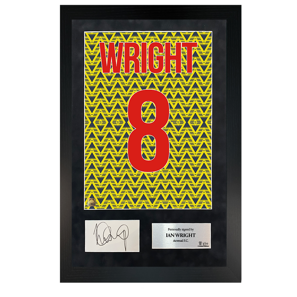 Thumbnail: Ian Wright | Signed 91/93 Shirt Back Poster Frame