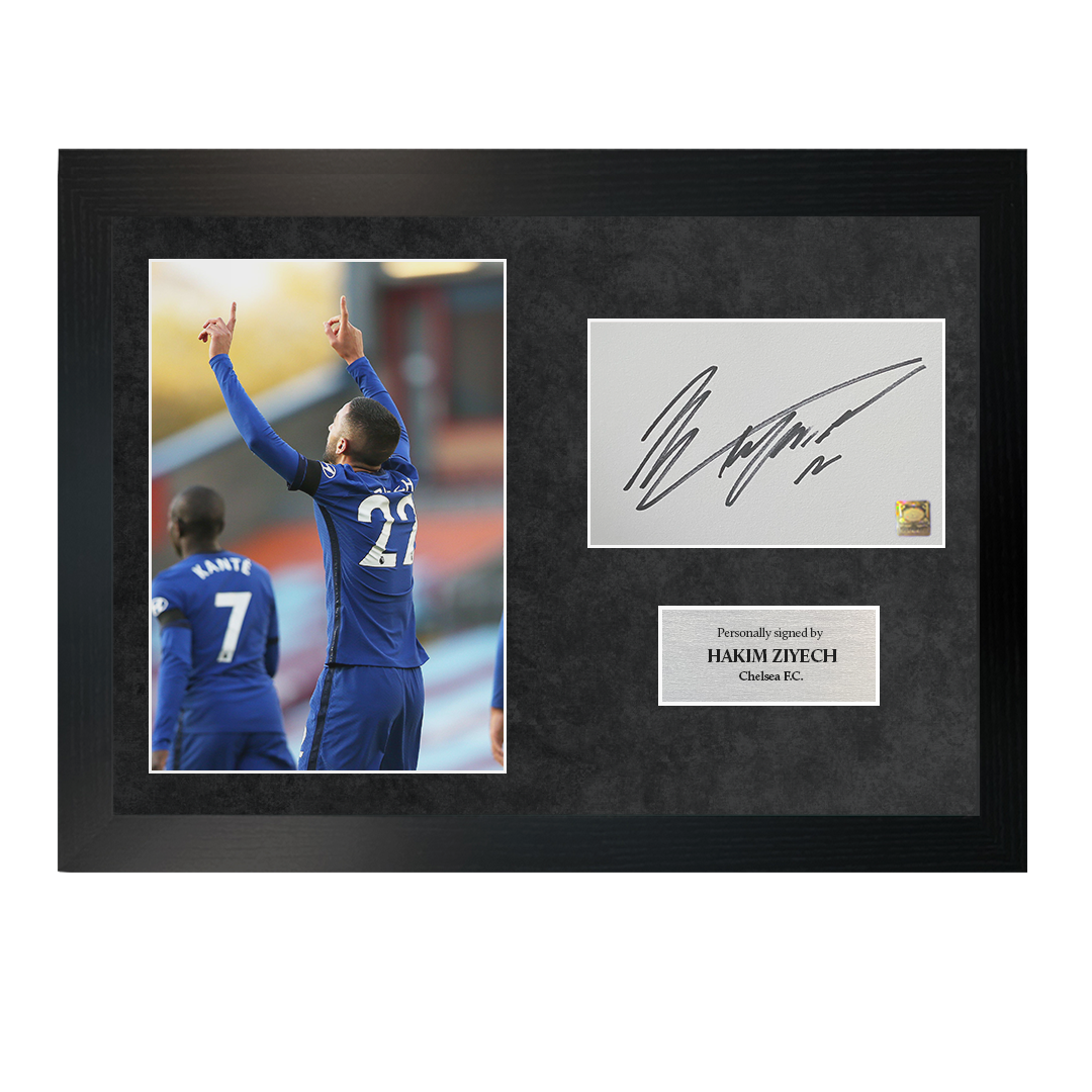 Hakim Ziyech | Signed A4 Photo Frame