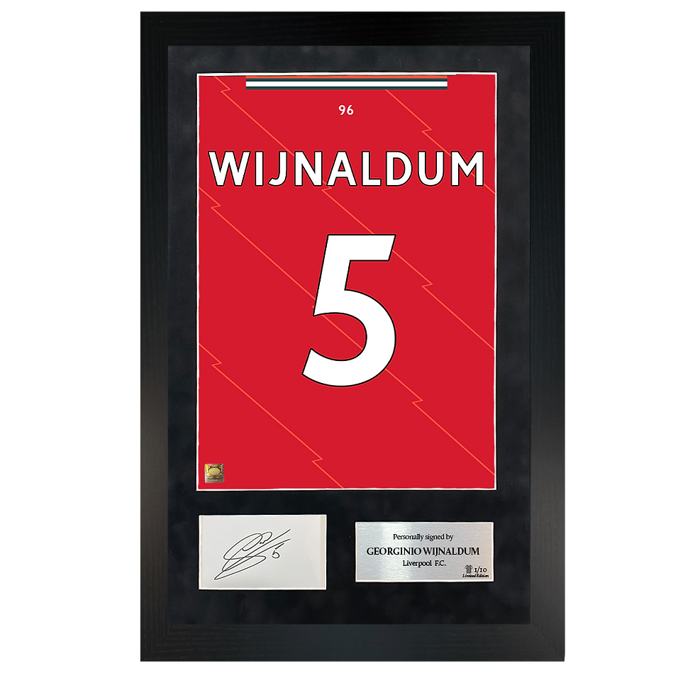 Thumbnail: Georginio Wijnaldum | Signed 21/22 Shirt Back Poster Frame