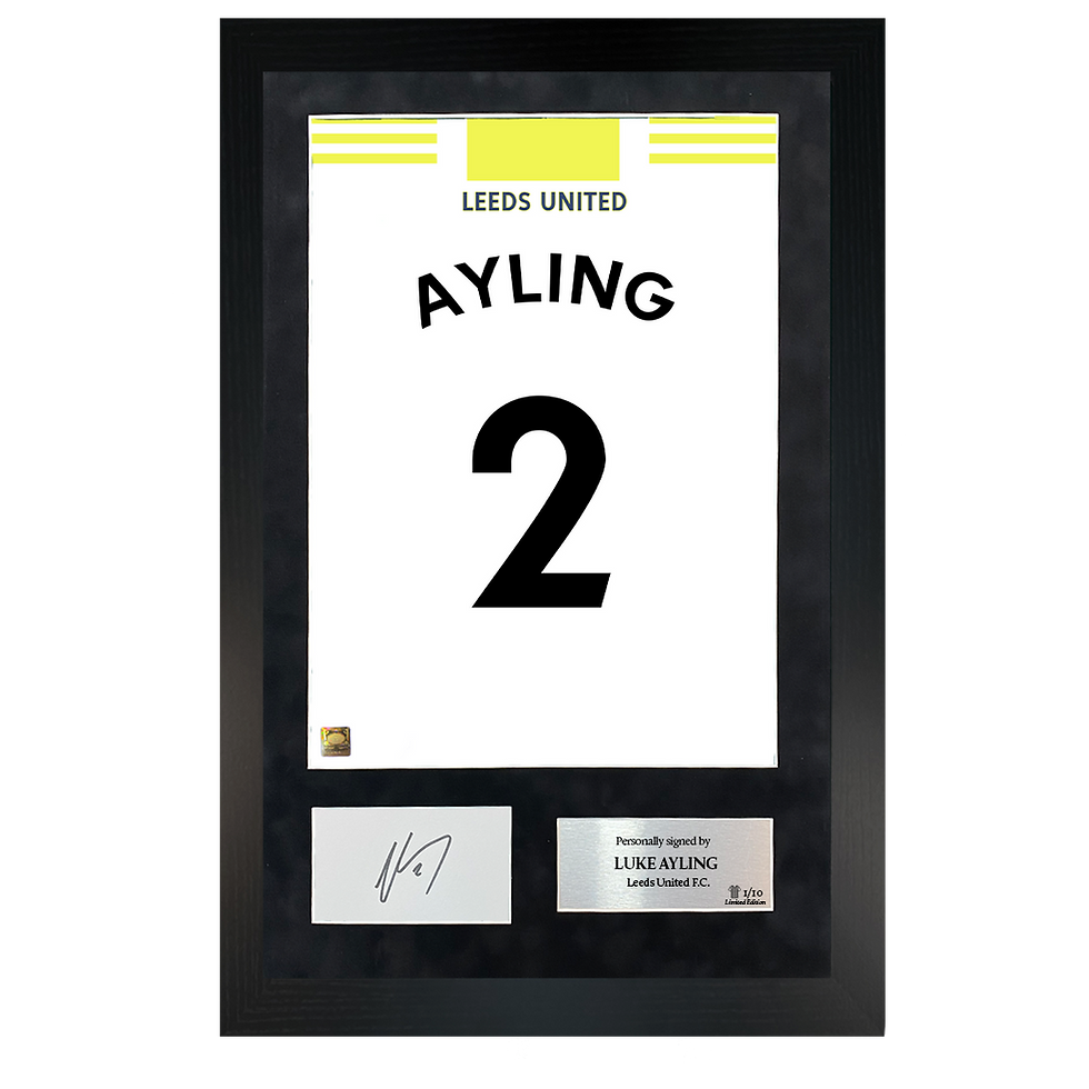 Thumbnail: Luke Ayling | Signed 21/22 Shirt Back Poster Frame