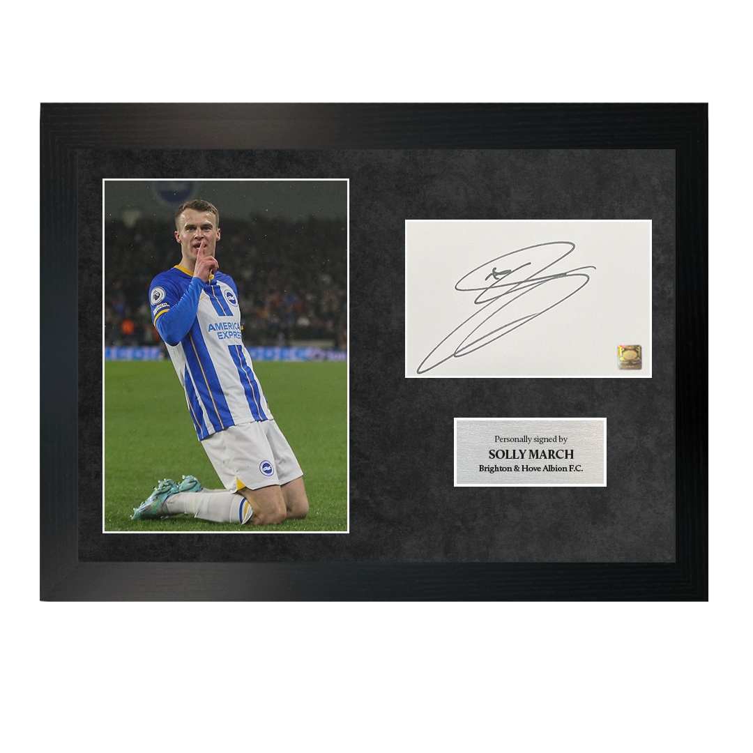 Solly March | Signed A4 Photo Frame