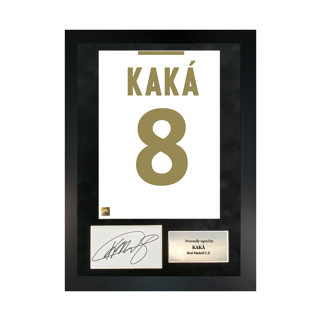 Kaká | Signed Shirt Back Poster Frame