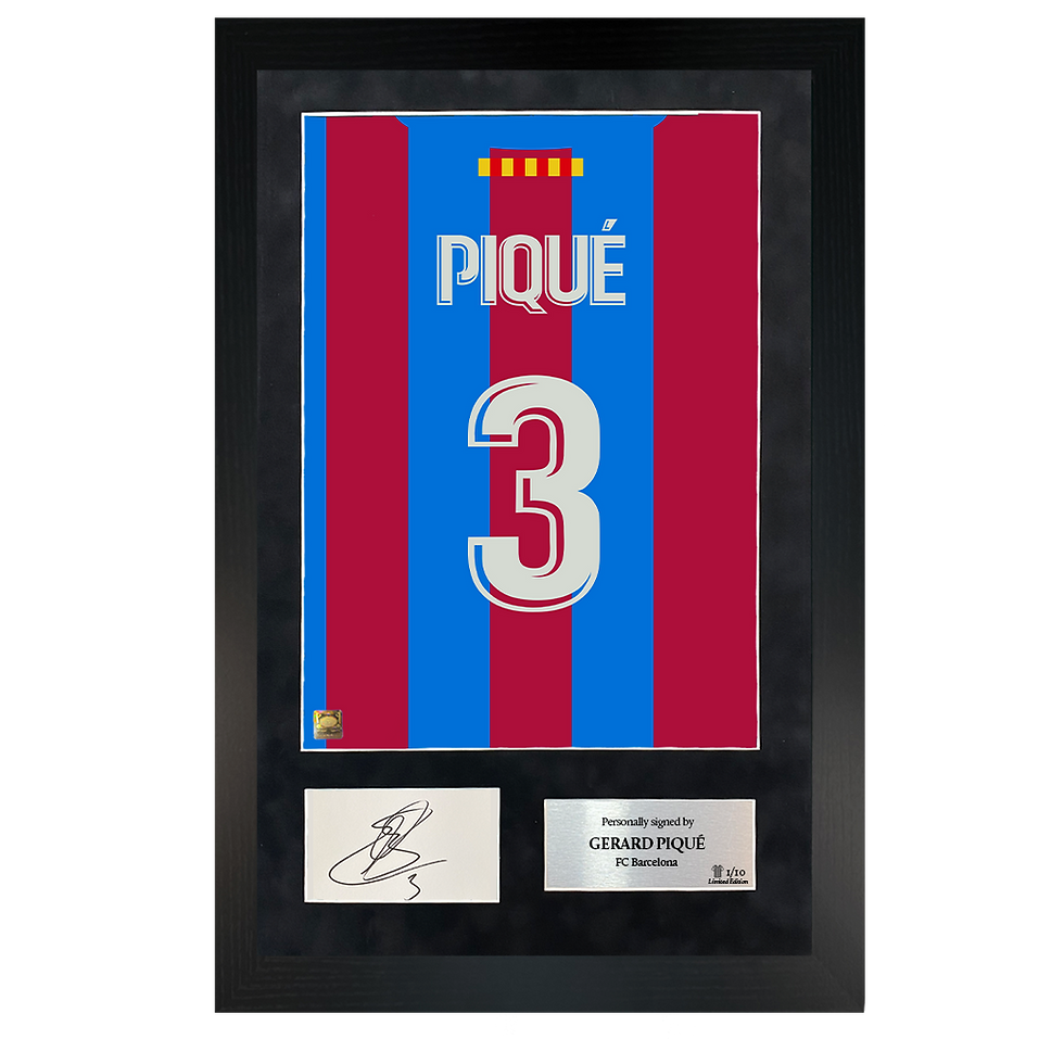 Thumbnail: Gerard Piqué | Signed 21/22 Shirt Back Poster Frame