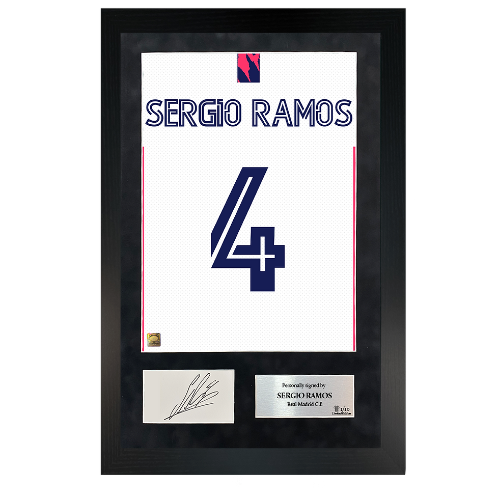 Thumbnail: Sergio Ramos | Signed 20/21 Shirt Back Poster Frame