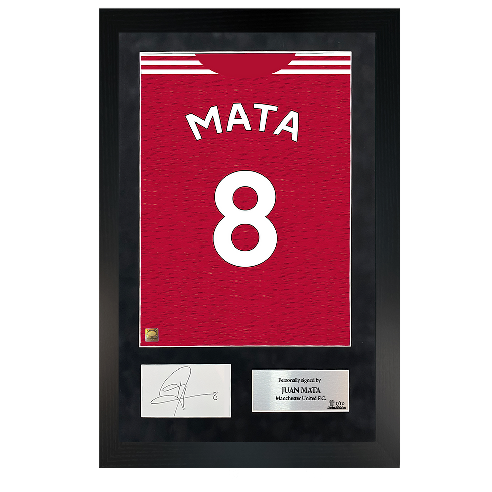 Thumbnail: Juan Mata | Signed 20/21 Shirt Back Poster Frame
