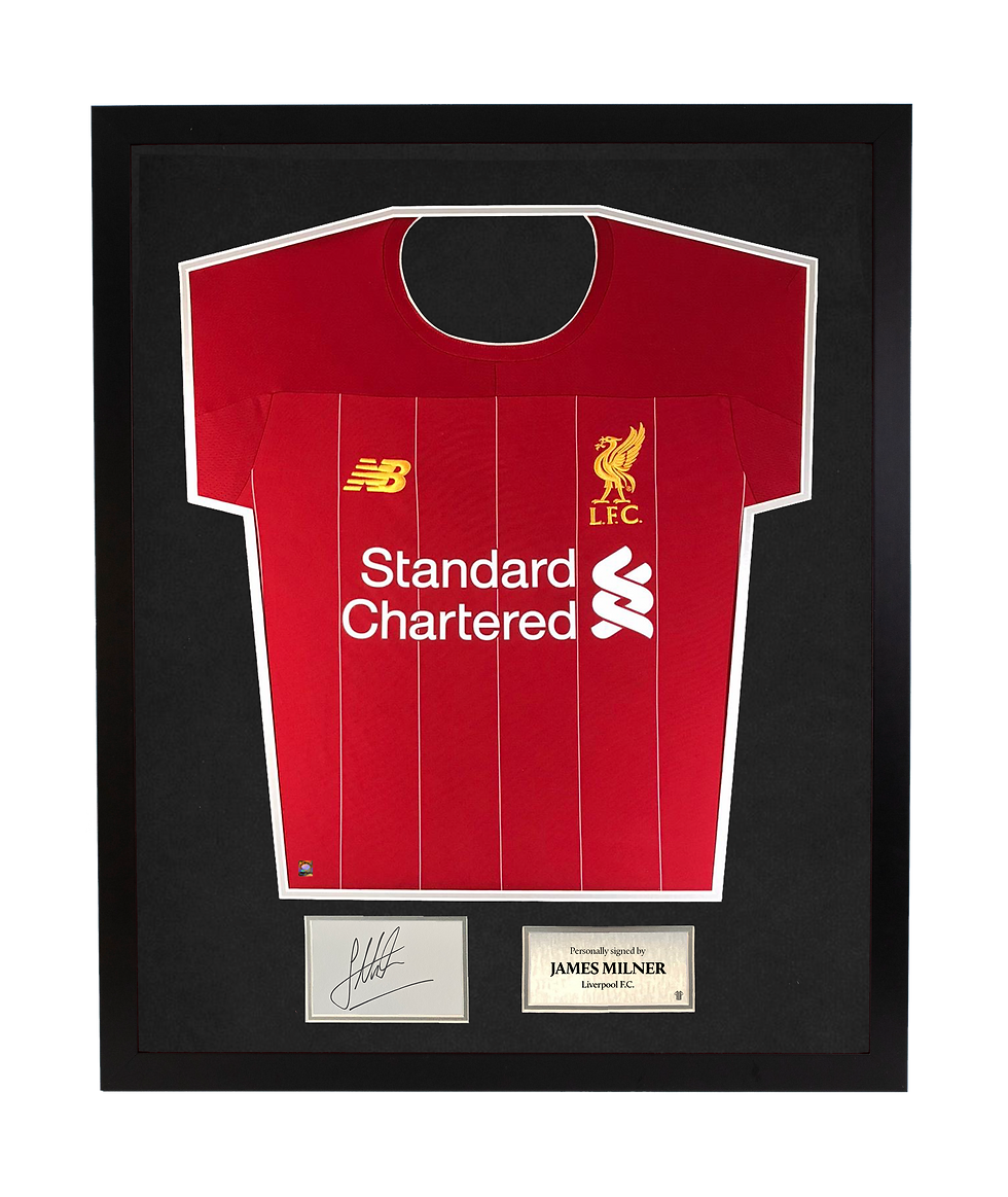 James Milner | 19/20 Home Shirt & Signature Card