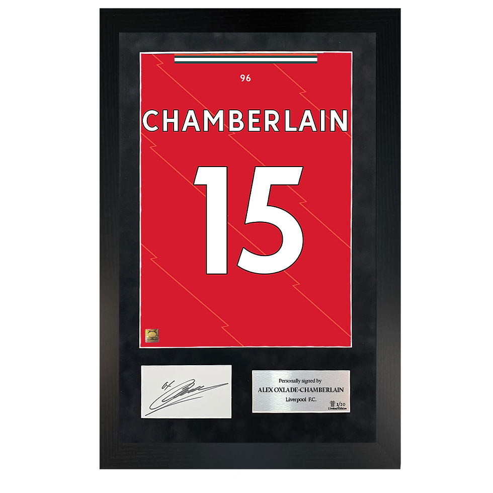 Thumbnail: Alex Oxlade-Chamberlain | Signed 21/22 Shirt Back Poster Frame