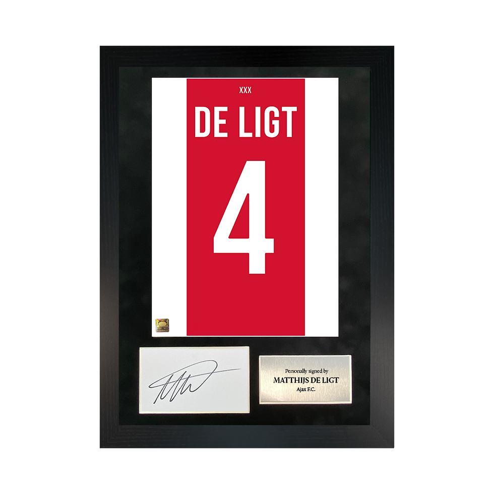 Matthijs de Ligt | Signed 18/19 Shirt Back Poster Frame