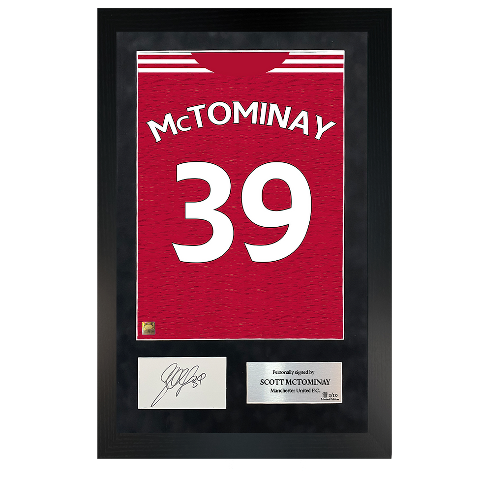 Thumbnail: Scott McTominay | Signed 20/21 Shirt Back Poster Frame