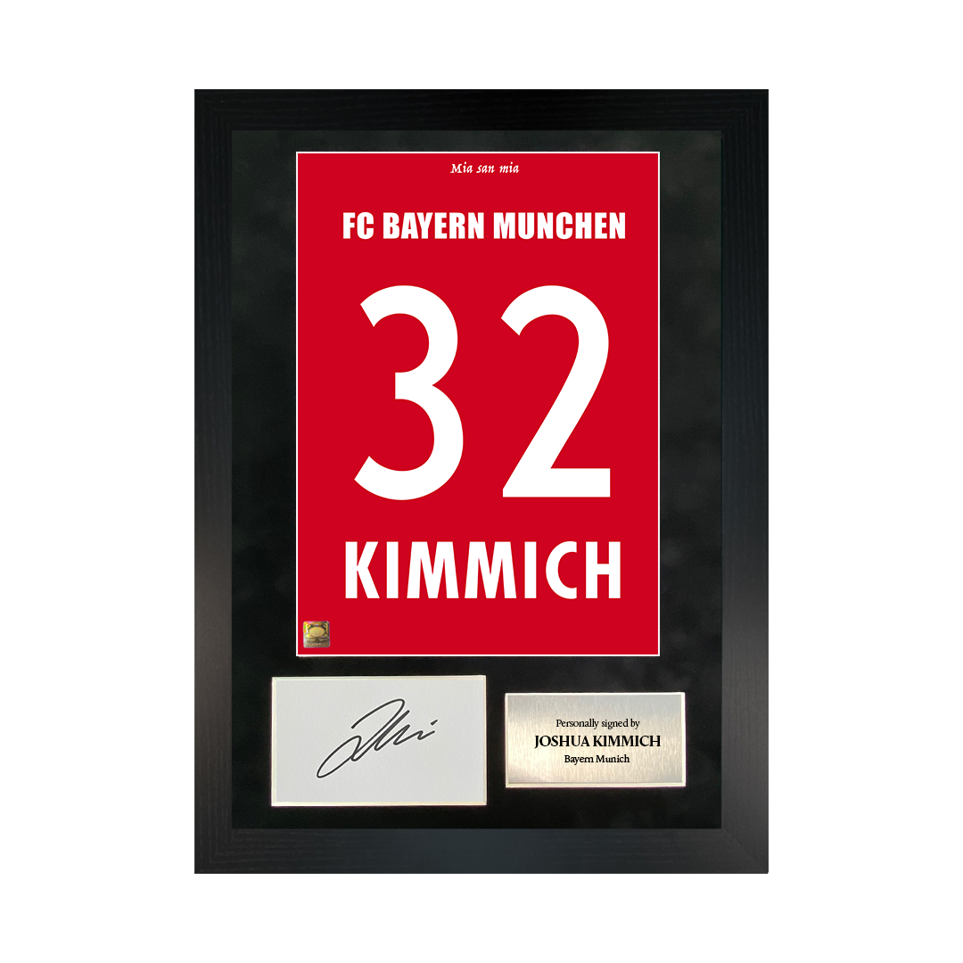 Joshua Kimmich | Signed 20/21 Shirt Back Poster Frame