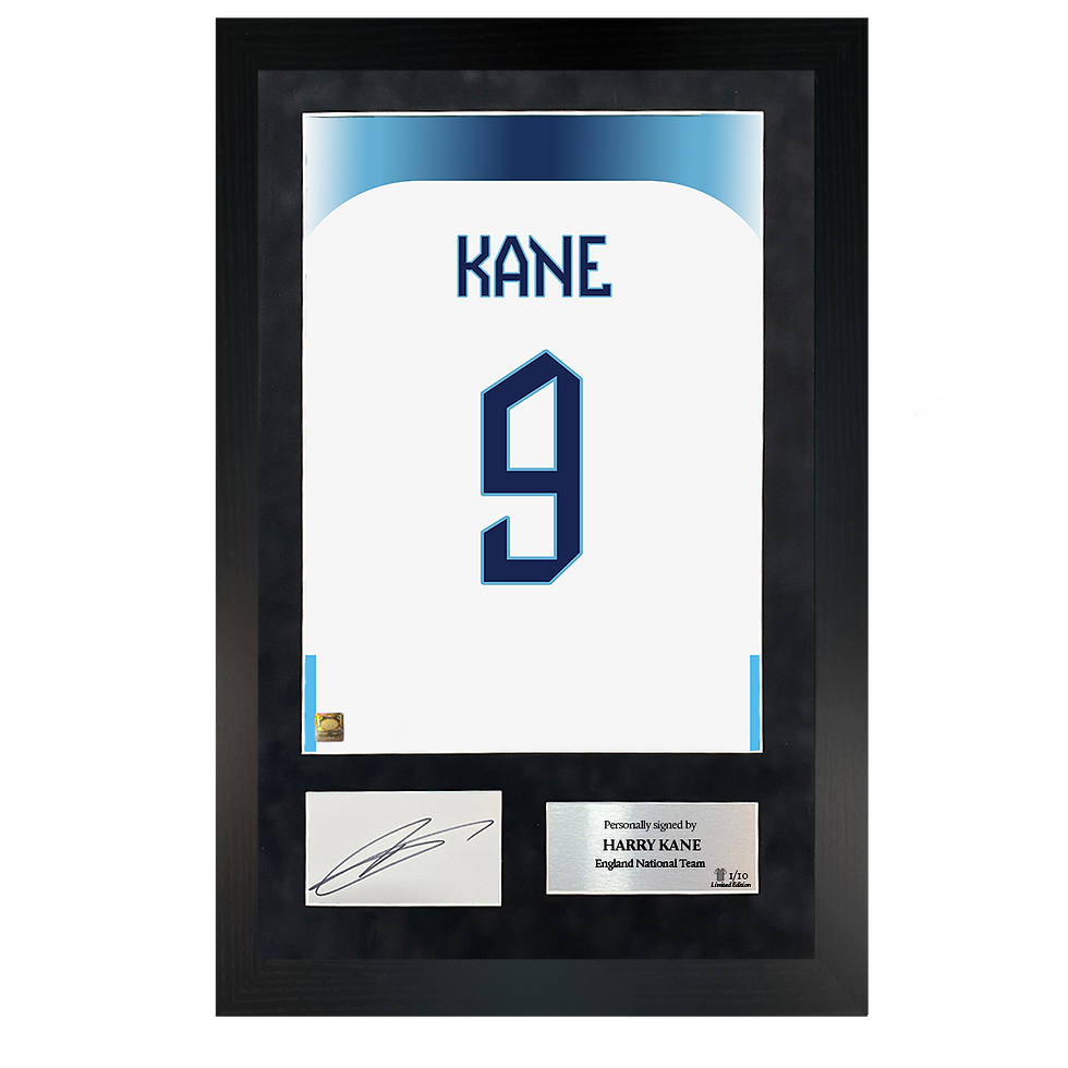 Thumbnail: Harry Kane | Signed '22 World Cup Shirt Back Poster Frame
