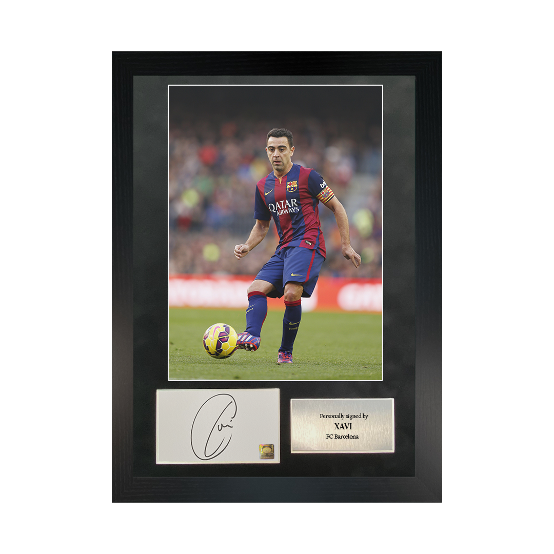 Xavi | A3 Signed Photo Frame