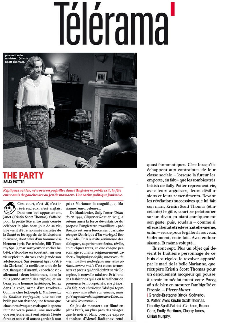 Miniature : The Party, une comédie cynique de Sally Potter