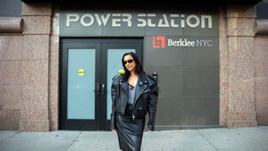 GRAMMY-nominated producer Alissia outside Power Station Studios for LinkedIn Exec Connect, produced by Artist For Artist